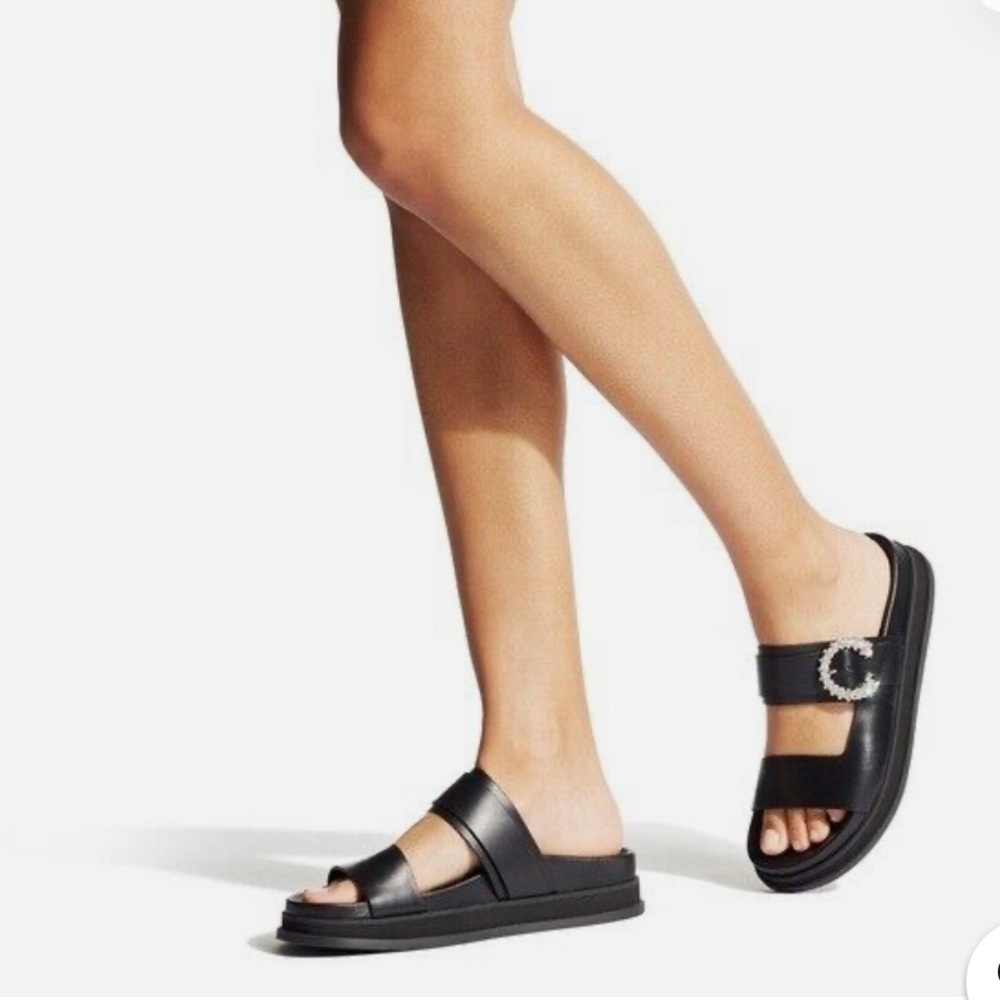 Jimmy Choo Black Marga Sandal